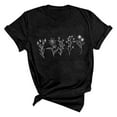 thumbnail image 4 of QHWAUAKFBN T Shirts For Women Loose Fit ' Summer Cute Printed Glass Colored Short Sleeved Tshirts Top, 4 of 4