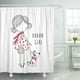 thumbnail image 1 of ABPHQTO Cortina de ducha de baño de bebé con dibujo de diseño de niño con gráfico de perro para niña urbana para niños 165x180 cm ABPHQTO PKNMT66x72Shower-8122, 1 of 2