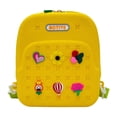 thumbnail image 1 of Bolsa de playa con agujero, bolsa de almacenamiento, creativa, versátil, bonita, cesta de playa para viajes y fiestas. amarillo, 1 of 9