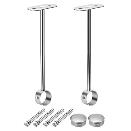 Ceiling Mount Bracket Wardrobe Pipe Bracket 25mm Dia Closet Rod