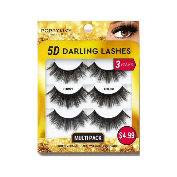 Poppy & IVY- 5D Darling Lashes Multipack - 3 Pairs
