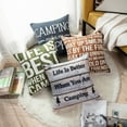 thumbnail image 3 of Set of 4 Throw Pillow Covers Life is When You Camping Camper Better are Round Best Decorative Pillow Cases Home Decor Square 18x18 Inches Pillowcases, 3 of 5
