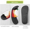 thumbnail image 7 of GZHJMY Stylish Slides for Women Men, Grunge Heart Frame on Rainbow Pride Symbol Soft Flexible Slip-on Sandals Slippers, 7 of 7