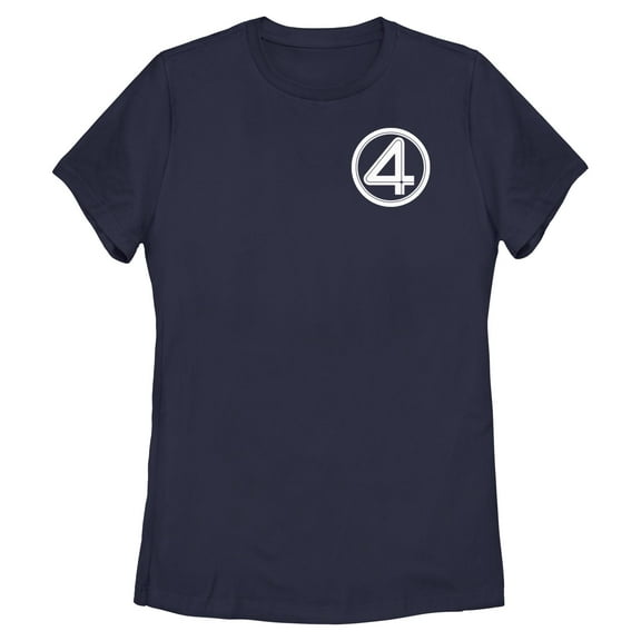 Womens The Fantastic Four: First Steps Small Retro Logo T Shirt