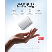 Anker Nano Power Bank, 10,000mAh Portable Charger with 2.3 ft InstaCord Retractable Cable, 45W Max Compact Battery Pack, Smart Display