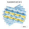 thumbnail image 2 of Placemats Set Of 4 / 6, Palm Tree_Ah Placemats For Dining Table Indoor/Outdoors Heat Resistant Washable Placemats 18" X 12", 2 of 8