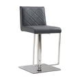 thumbnail image 4 of Casabianca Modern Loft Stainless Steel Adjustable Bar Stool in Gray, 4 of 4