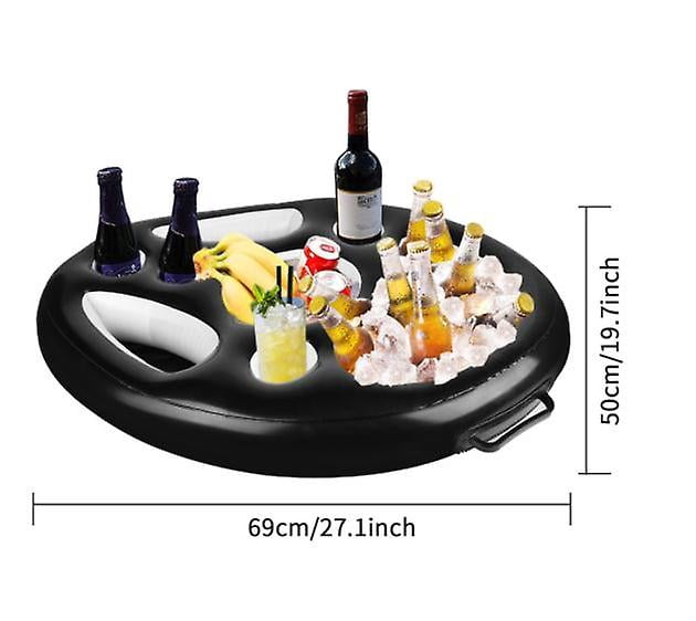 Porte-collation Et Boisson Flottant Ovale Blanc - Pour Piscine, Jacuzzi, Fêtes Au Bord De L'eau - 7