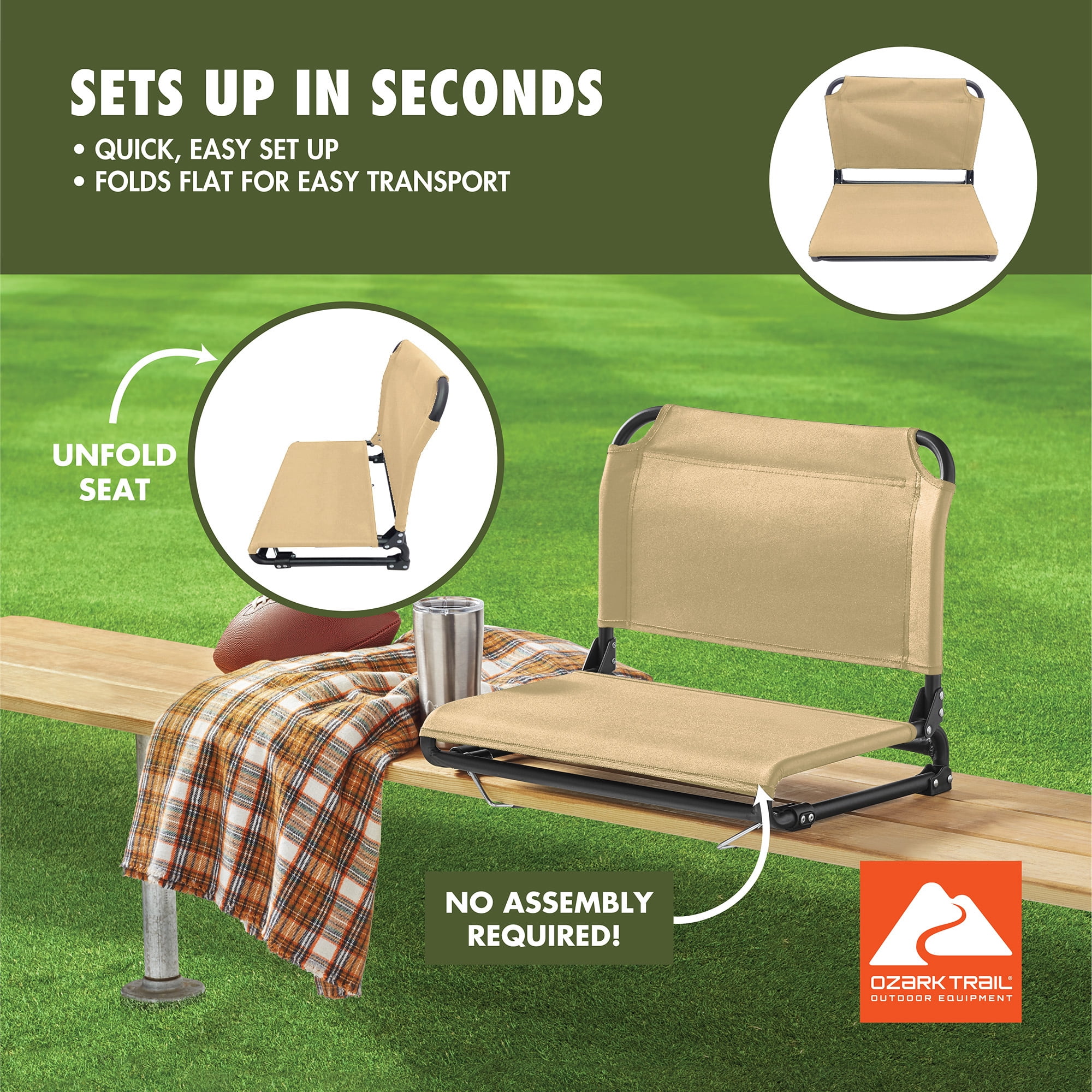 Ozark Trail Stadium Seat Gold
