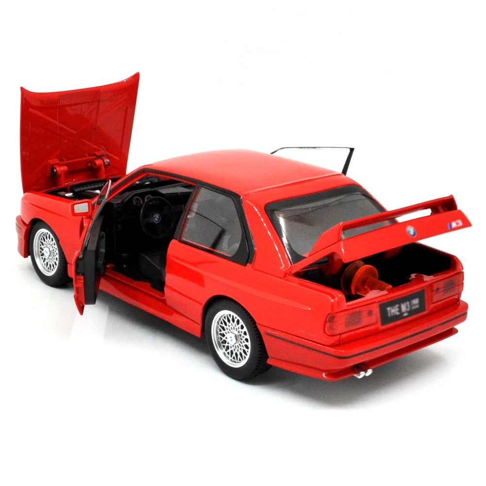 1: 24 Suitable for 1988 BMW M3 E30 alloy sports car model die-casting metal sound and light children's toy