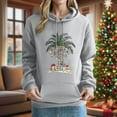 thumbnail image 2 of Fartey Women's Christmas Hoodies with Pockets Fashion Xmas Graphic Pullover Tops Fall Winter Fleece Hoodie Loose Casual Long Sleeve Drawstring Hooded Sweatshirts Gray M, 2 of 5