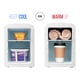 thumbnail image 4 of Mini Refrigerador con Espejo, Capacidad 4 Litros, Color Blanco, Modelo RJ48-6-ML, 4 of 5