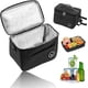 thumbnail image 1 of 6 L kylväska, kylväska isolerad lunchväska vattentät hållbar och bärbar tote väska för arbete, skola, strand, picknick, 1 of 5