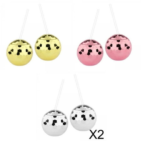 

8 Pieces 20oz Glitter Disco Ball Cups Party Beverage Wine Goblets Drink Cups 10.5x10.8cm