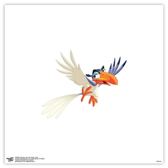 Gallery Pops Disney The Lion King - Zazu Wall Art, Unframed Version, 12" x 12"