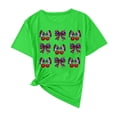 thumbnail image 1 of Camisas de Manga Corta para las Mujeres Moda Casual Impresión Cuello Redondo Suéter Tee Blusas, 1 of 6