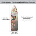 thumbnail image 5 of Kuiaobaty Anti-Slip Ironing Board Cover with Elastic Edge & Adjustable Hook and Loop Straps, Polyester Spandex Fabric Easy Installation, Hummingbird Floral Pink, 5 of 5