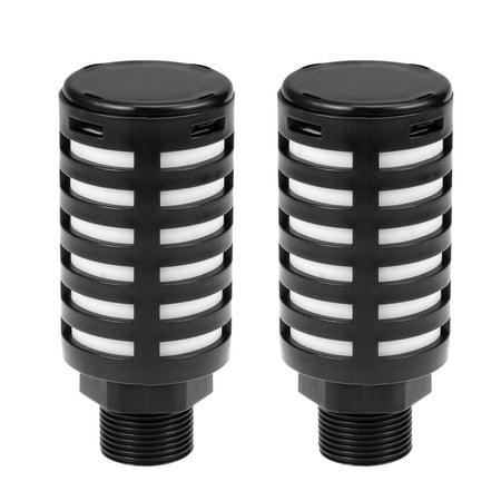 Pneumatic Exhaust Muffler - 2pcs Plastic Pneumatic Muffler Exhaust Air Line 3/4 PT Black