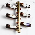 thumbnail image 1 of Wall Mounted Wine Rack, 8 Holes Stainless Steel Wall Mounted Wine Rack Wall Bar Wine Bottle Rack Red Wine Storage Rack, 1 of 8
