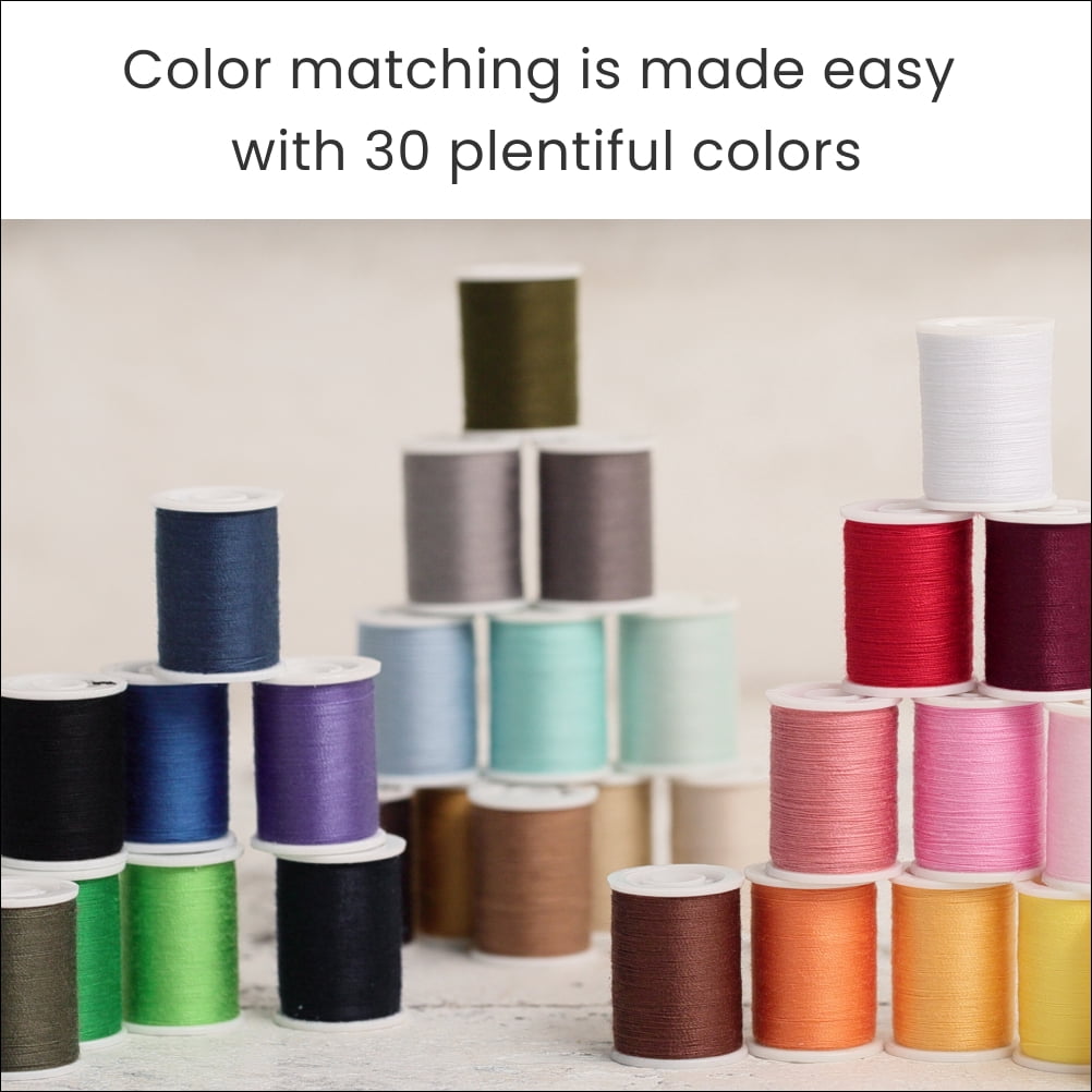 Leonis 30 Multicolor Handy Polyester Sewing Threads 45 m (50 yd) Each