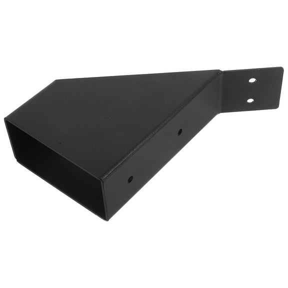 Hemobllo Black 45 Degree Pergola Bracket Heavy Duty Metal Support for Outdoor Wood Posts