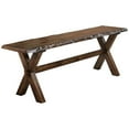 thumbnail image 1 of ACME Tratha Solid Rubber Wood Seat Bench in Antique Oak, 1 of 1