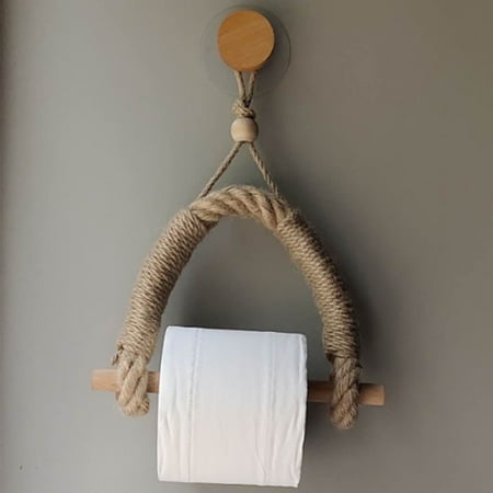 licenbar Vintage hemp rope toilet paper holder for bathroom | Walmart ...