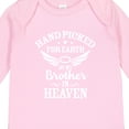 thumbnail image 4 of Inktastic Handpicked for Earth by My Brother in Heaven Angel Wings Boys or Girls Long Sleeve Baby Bodysuit, 4 of 5