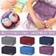 thumbnail image 1 of Bolso organizador de ropa interior de viaje de lona con diseño de múltiples compartimentos para sujetadores y calcetines - Bolsa de almacenamiento para artículos de aseo de gran capacidad, 1 of 3