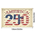 thumbnail image 2 of Win s Way USA 250th Anniversary Flag 1776-2026 American Independence Celebration Banner, 2 of 6