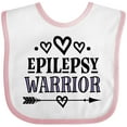 thumbnail image 3 of Inktastic Epilepsy Warrior Awareness Support Girls Baby Bib, 3 of 4