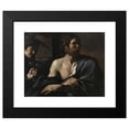 thumbnail image 2 of Guercino 18x15 Black Modern Framed Museum Art Print Titled - Saint John the Baptist in Prison Visited by Salome, 2 of 5
