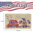 thumbnail image 3 of Fourth of July Gnomes Door Mats Non-Slip Independence Day Memorial Day Welcome Doormat Indoor Outdoor Kitchen Farmhouse Decor Burlap 17 X 30 Inch, 3 of 6