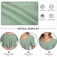 thumbnail image 5 of JuneFish Women's Tops Summer Sleeve Shirts Eyelet T Shirt Hollow Casual Blouse, 5 of 6