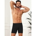 thumbnail image 2 of DARING DIVA Men's Elastic Waistband Soft Mid-Waisted Solid Underwear 34 Black, 2 of 7