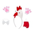 thumbnail image 4 of Conjunto de disfraz de animal de pollo 3D lindo vestido elegante para fiesta de cumpleaños de utilería de cosplay, 4 of 8
