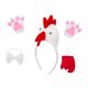 thumbnail image 4 of Conjunto de disfraz de animal de pollo 3D lindo vestido elegante para fiesta de cumpleaños de utilería de cosplay, 4 of 8