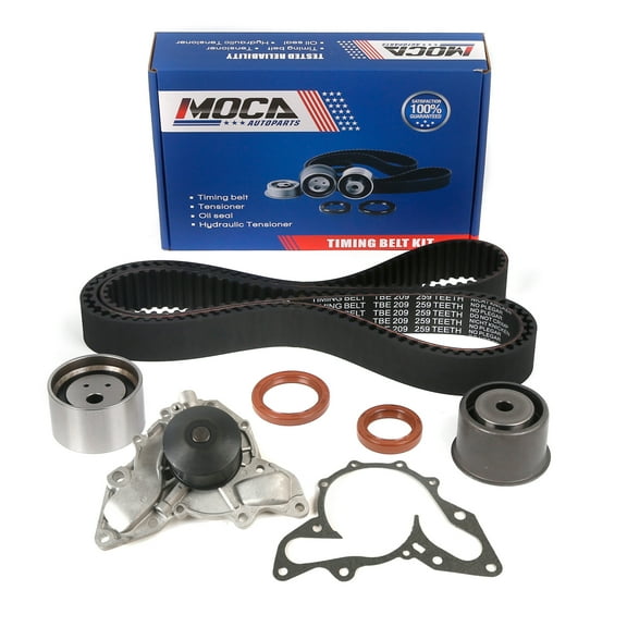 MOCA AUTOPARTS Timing Belt Kit with Water Pump Fit for 2003-2005 Hyundai Santa Fe 3.5L & 2002-2005 Kia Sedona 3.5L
