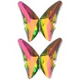 thumbnail image 1 of 2Pcs Shiny Applique Patch Shoes Applique Butterflies Brooch Clothing Patch Sewing Decor, 1 of 9