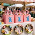 thumbnail image 6 of Honmine 12-Piece Easter Gift Bags Set, Rabbit Pattern Holiday Decorative Bags, Available in 6 Colors, Spring Party Favor Bags, 6 of 6