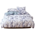 thumbnail image 1 of Juego de cama de poliéster jaspeado Vhermosa 3 piezas tamaño UE funda de edredón funda de almohada color azul, 1 of 8