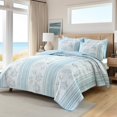 thumbnail image 2 of Juego de cama HORIMOTE HOME King, 270 x 244 cm, edredón azul costero, 2 of 9