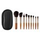 thumbnail image 1 of Mini set de 9 pinceles de maquillaje para contornear y difuminar polvos faciales. Apto para todo tipo de pieles. Ideal para viajar., 1 of 5