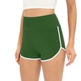 thumbnail image 2 of WBQ Women's Plus-Size Run Shorts Sport Booty Shorts Yoga Dance Sleeping Short Pants Summer Athletic Shorts Green S-4XL, 2 of 7