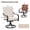 Beige, variant on BUPPLEE Swivel Wicker Patio Dining Chairs Set of 2, Metal Frame Outdoor Chairs with Cushions for Garden Backyard, Beige & Gray