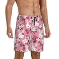 thumbnail image 2 of Wukai Rose Rabbit Men’s Short Pajama Pants With Pockets Soft Sleep Pj Shorts for Men-3X-Large, 2 of 6