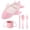 Pink, variant on Huanglei Airplane Shaped Tableware Set For Kitchen And Dining Table Car Dinner Tray Fiber Plastic For Boys And Girls With Separate Plates Cutlery And Water Cup Wheat Straw Tableware Set