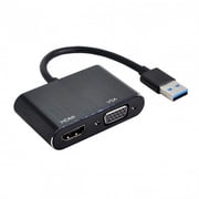 CY USB 3.0 2.0 to HDMI VGA HDTV Adapter Cable External Graphics Card for Windows Macbook Laptop