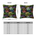 thumbnail image 3 of Rateoe Game Joysticks Pattern Throw Pillow Cover Premium Pillow Stuffer Sham Square for Decorative Cushion Bed Couch Sofa(Pillow insert not included), 3 of 8