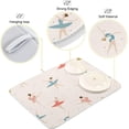 thumbnail image 4 of GZHJMY Ballet Dancers Dish Drying Mat for Kitchen Counter,Super Quick Absorbent Composite Sponge Dish Drying Pad,Heat Resistant Non-Slip Rack Tableware Mat (18x24Inch)for Dishes Coffee Machine Dish, 4 of 7